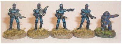 Astro Miniatures Sybots and GZG UNSC Marine